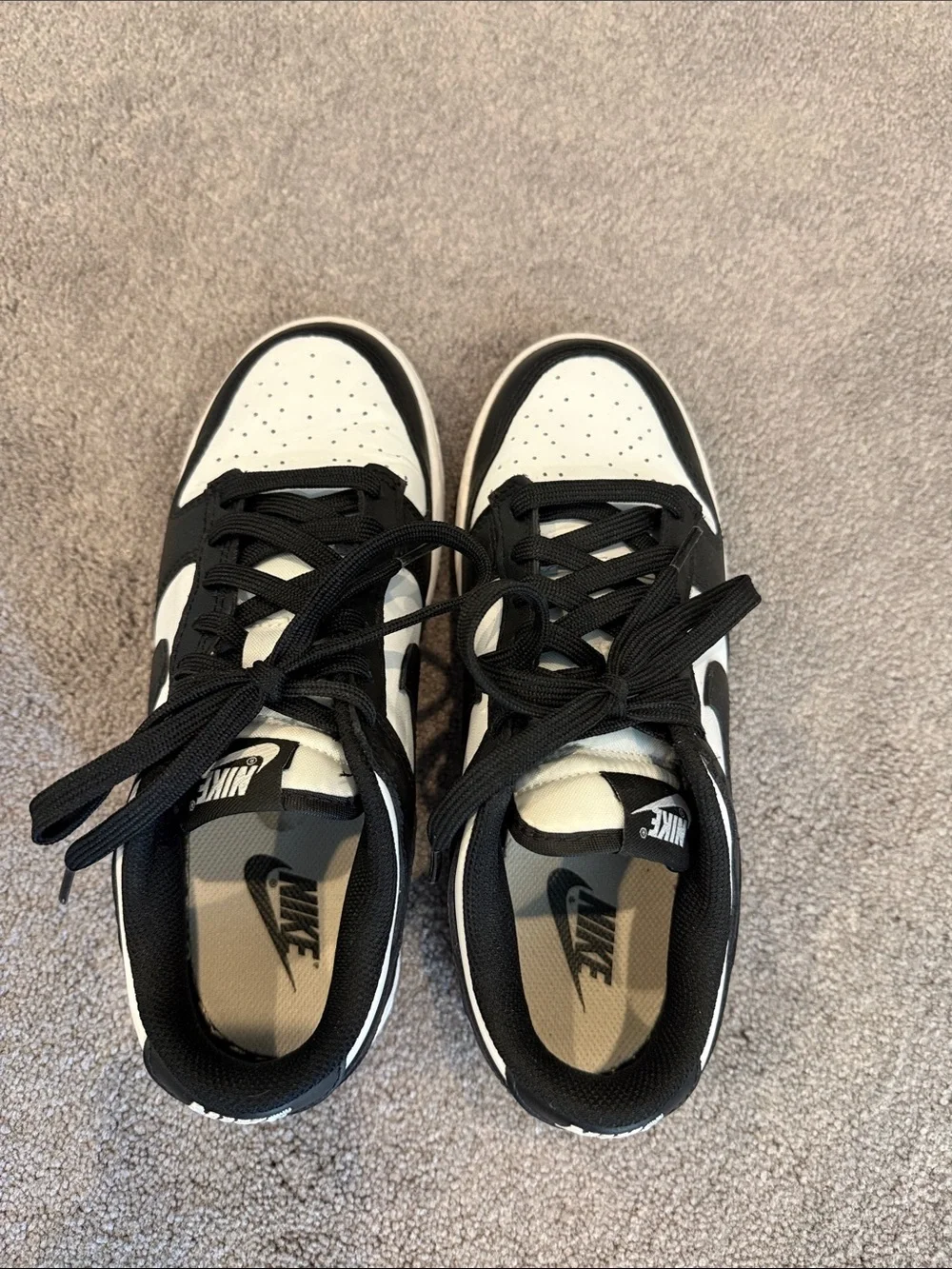 Nike Dunks Black and White Low-Top Sneakers